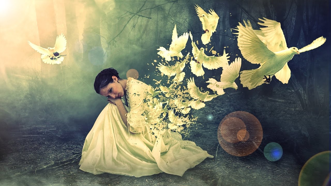 dove girl photo manipulation | photoshop tutorial
