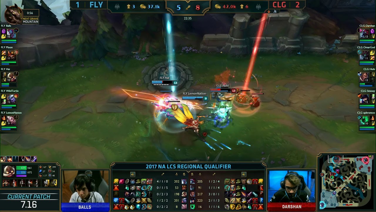 TOP NALCS1 MOMENTS 2017 NA LCS Regional Qualifier: CLG vs. FlyQuest