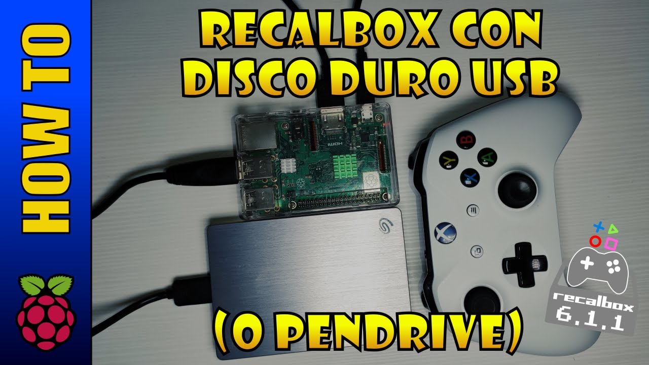 🕹️⚙️Disco Duro Externo o Memoria USB para guardar tus ROMS y más de RECALBOX 6.1.1 (Raspberry Pi)