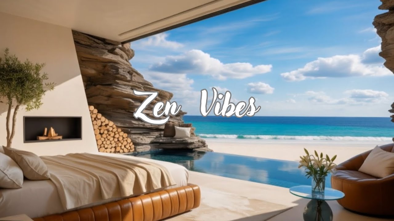 Luxurious seaside hotel room – Relaxing music for deep sleep, meditation, and inner peace.