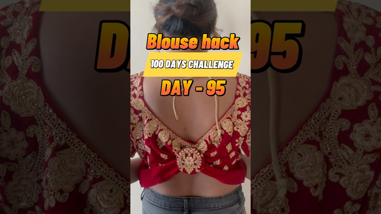✨ Loose to Perfect Fit! Blouse Fix Hack in Seconds 👌|DIY Fashion Trick #blouse #tipsandtricks #tips