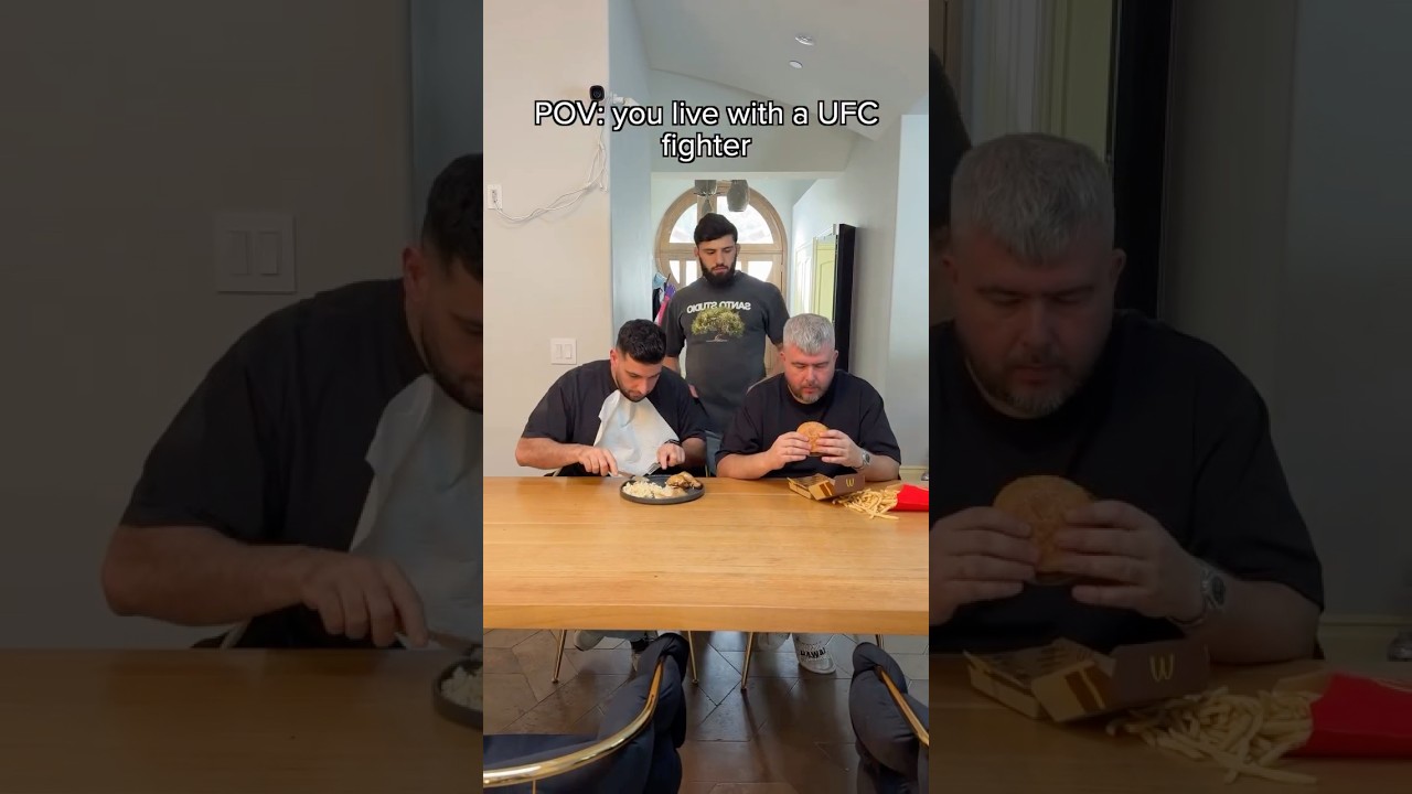 Arman Tsarukyan’s latest skit: “POV: you live with a UFC fighter.” 👀👊