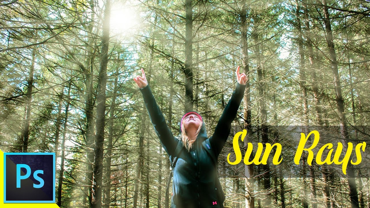 Create Natural Sun Rays in Photoshop | Fantasy Light Beam Effects Tutorial
