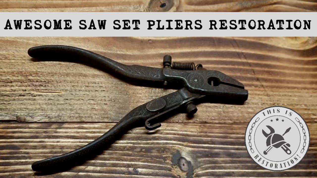Awesome saw set pliers restoration - black beauty