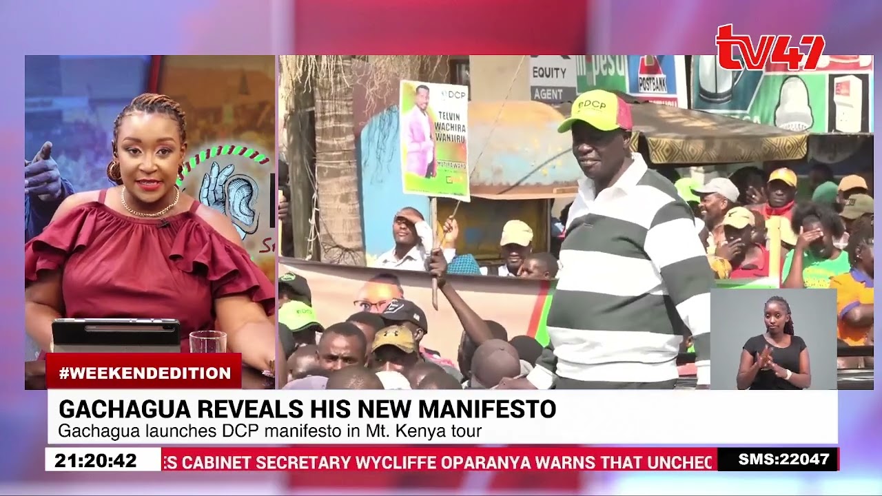 Gachagua reveals his new manifesto in Mt. Kenya tour