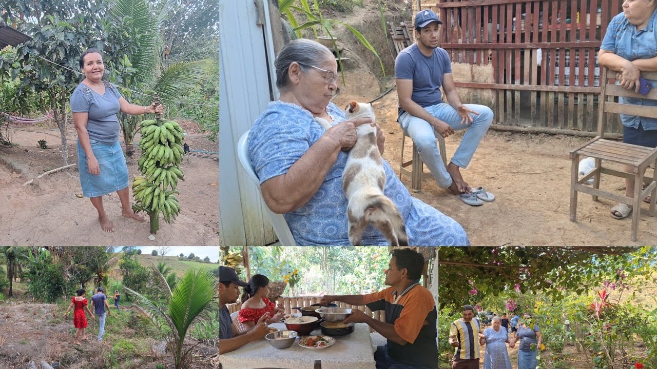 Nosso dia em família no sítio + visitas  almoço e café da tarde Ana Paula Alagoana 