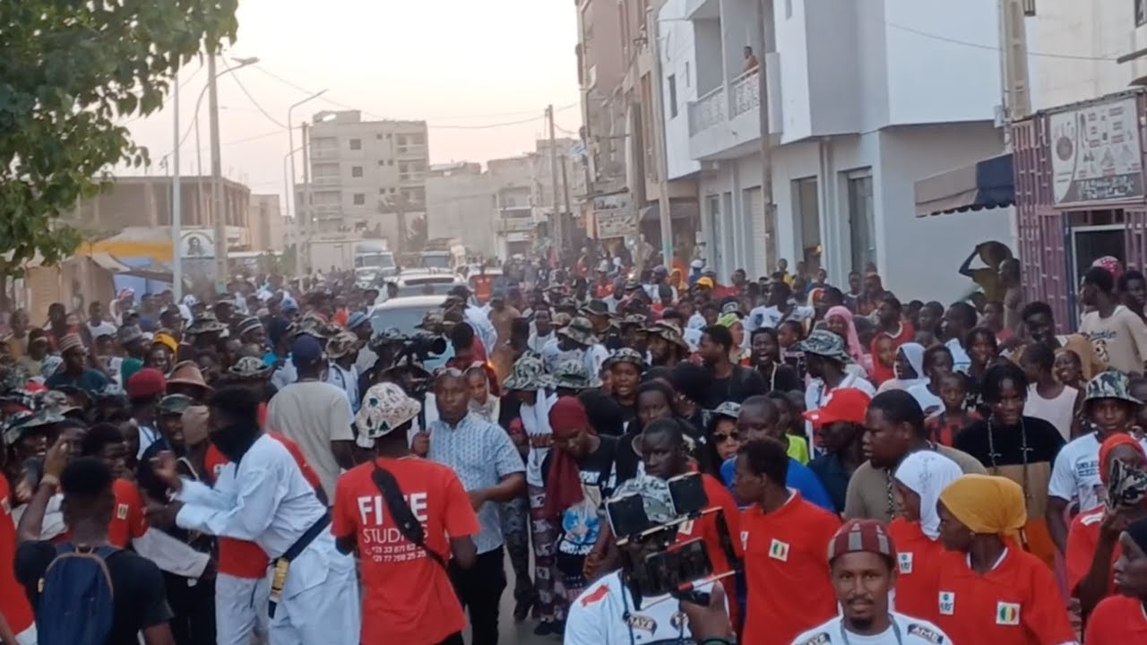 Arrivé de Baye Ousmane Dieng au Gamou Baye Amadou Camara à Jaxaay