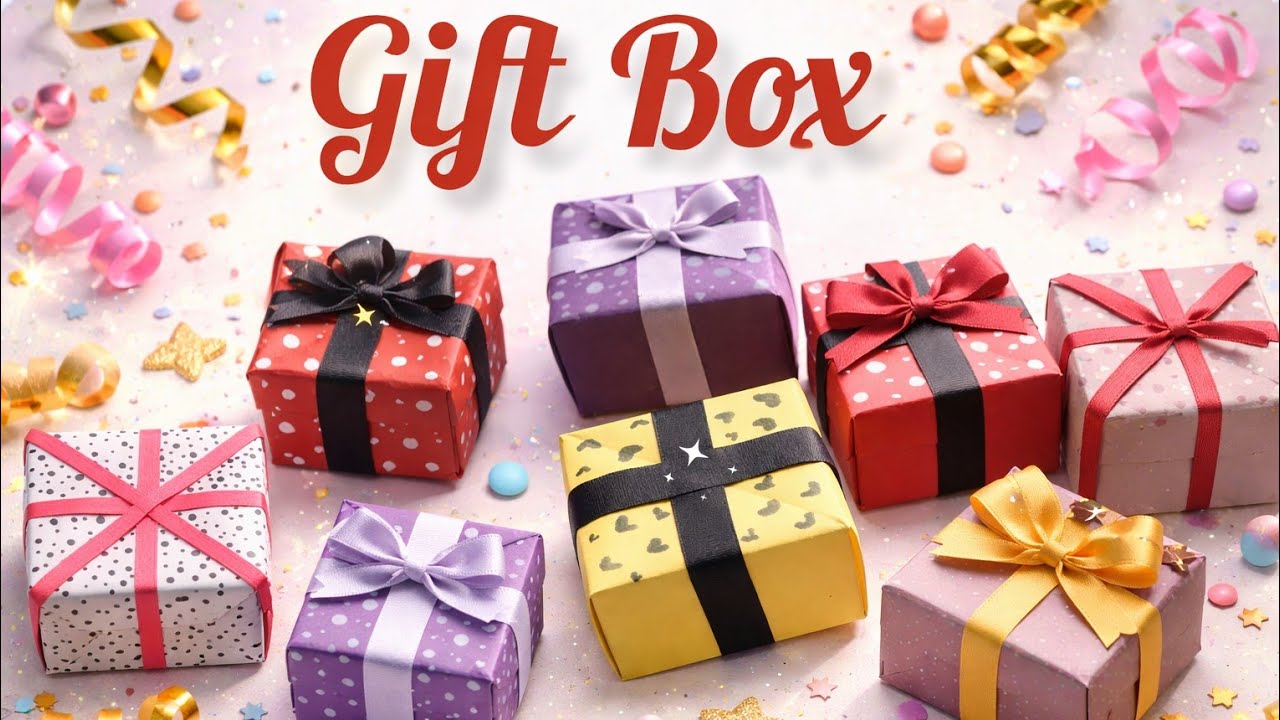 Diy Cute Gift 🎁 Box ||How to make gift box || Beautiful Gift Box 🎁. 