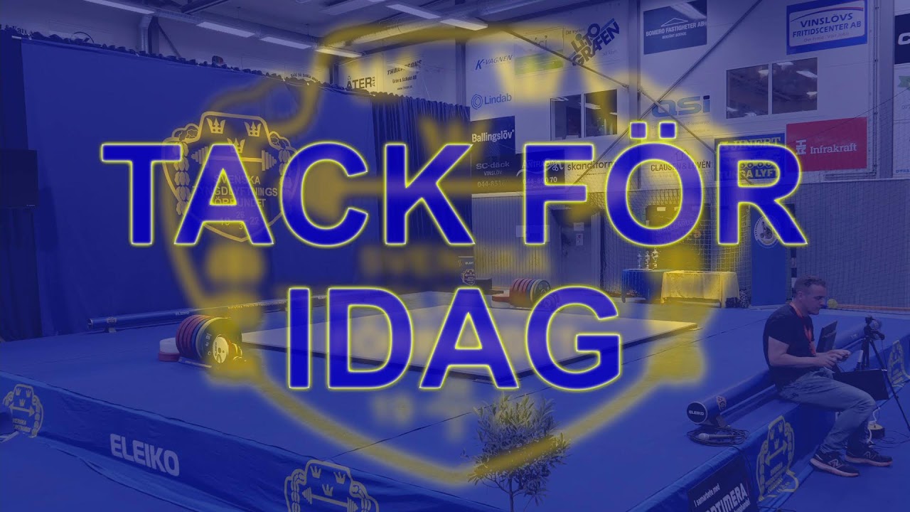 SM Tyngdlyftning 2024 Lördag 6/7 Vinslöv