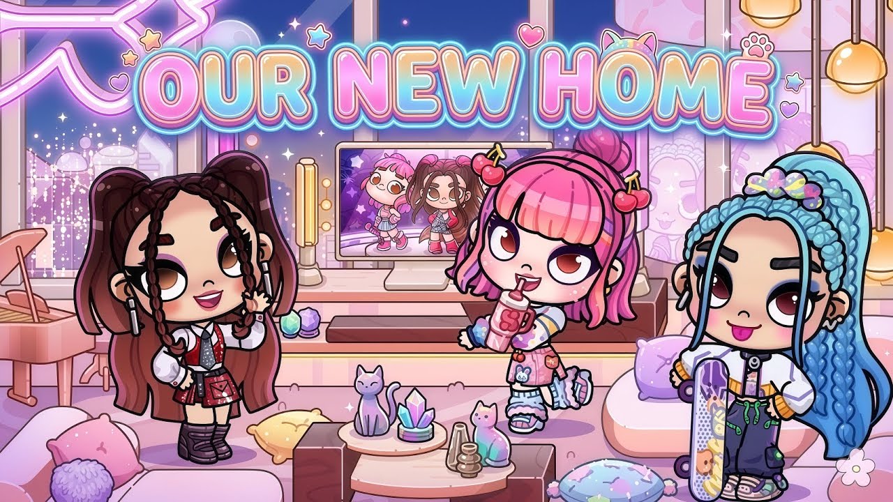 OUR NEW HOME GALXE ♡ | Lumi🩷 Sky🤎Vega💙 | AVATAR WORLD DRAMA | PAZU ROLEPLAY