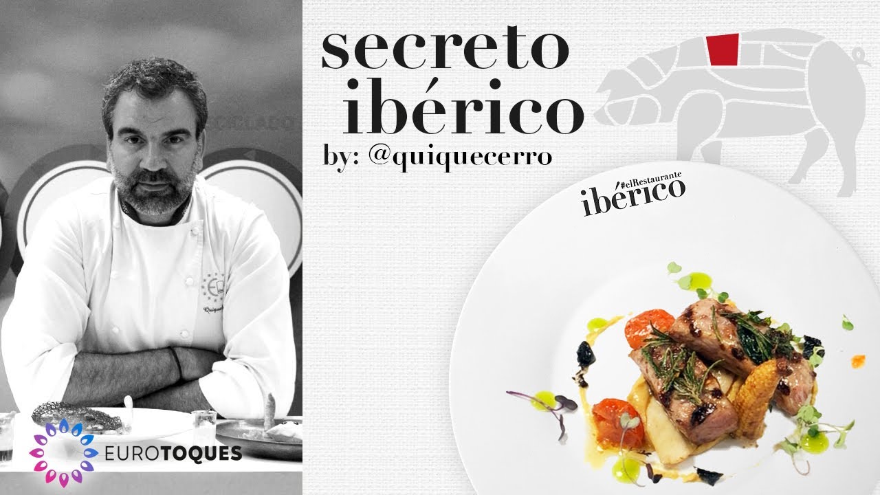 #SecretoIbérico con mantequilla de hierbas y hummus - @quiquecerro