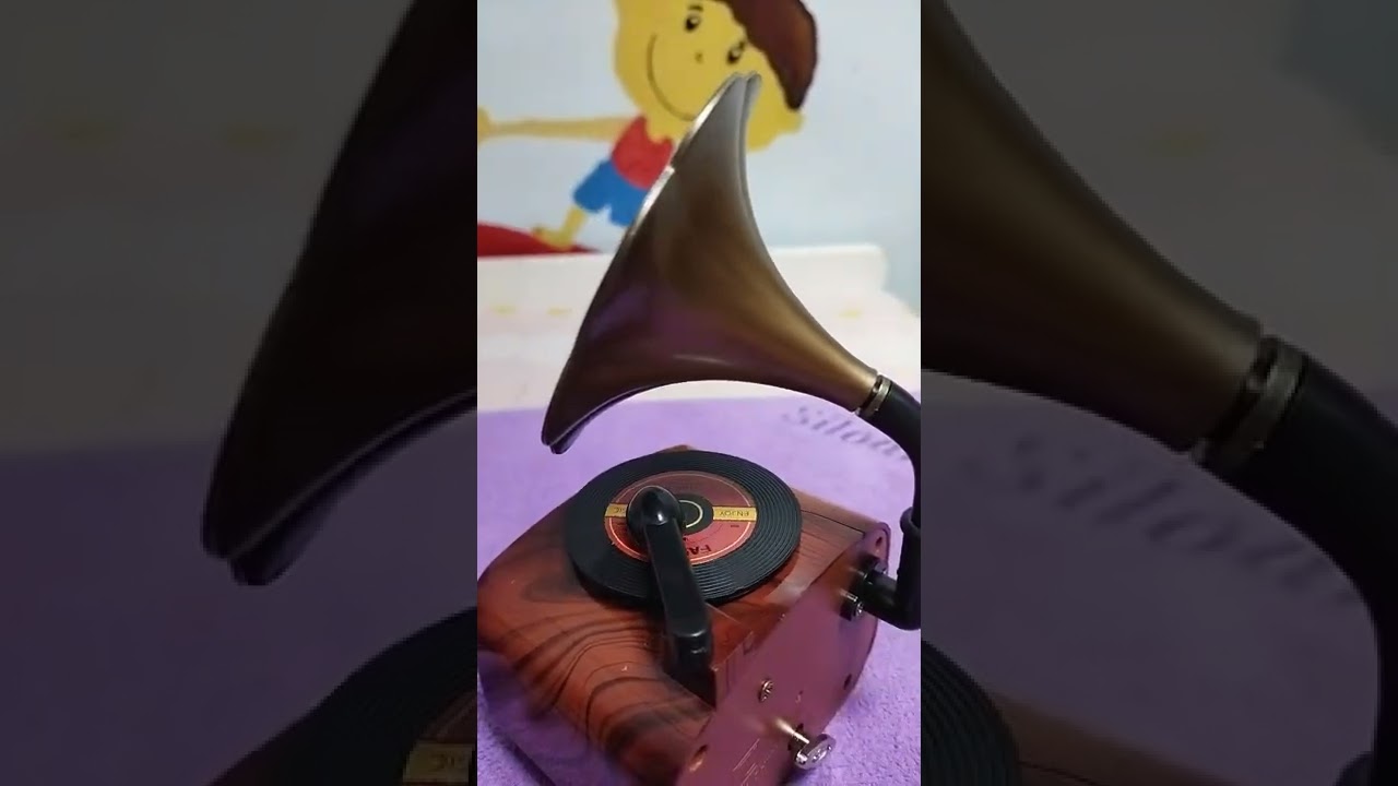 ASMR Satisfying Sounds Music Box #gramophone #vinyl #sounds #vintage