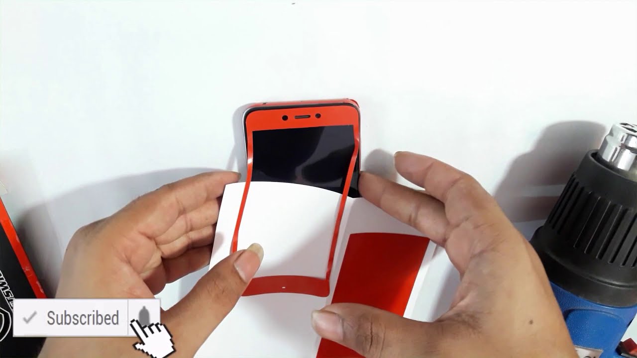 Redmi 5a, oppo, vivo decorate with GadgetWrap skin apply at home