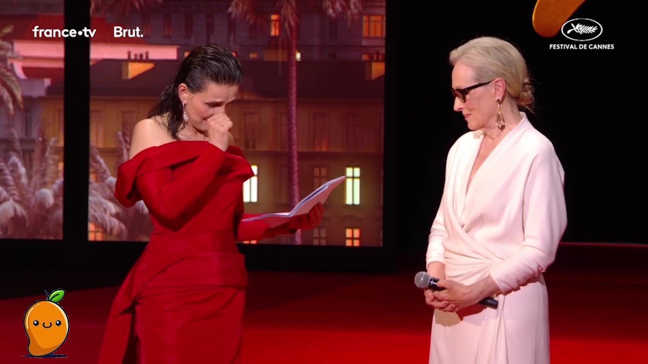 Juliette Binoche's Tearful Tribute to Meryl Streep at Cannes | Palme d'Or Honour Award (Full Speech)