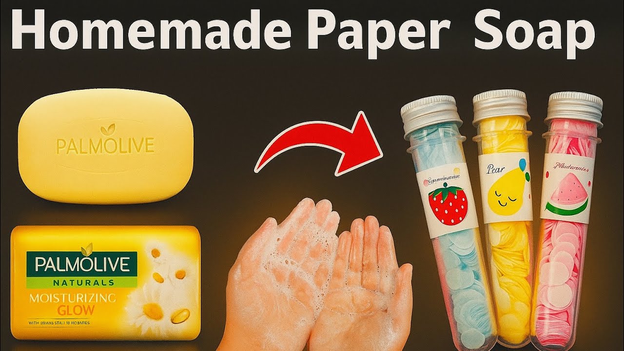 How to Make Paper Soap at Home | Easy DIY Paper Soap Homemade | #soap 