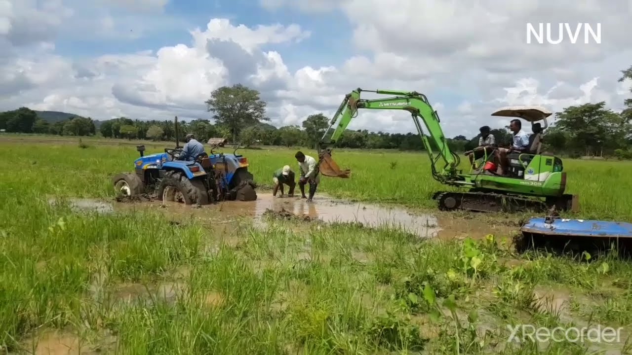 crazy work with nuvn  (Mitsubishi mm30B and new holland 4710 4✖️4)