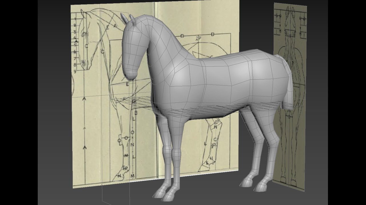 Autodesk 3ds Max Modeling horse
