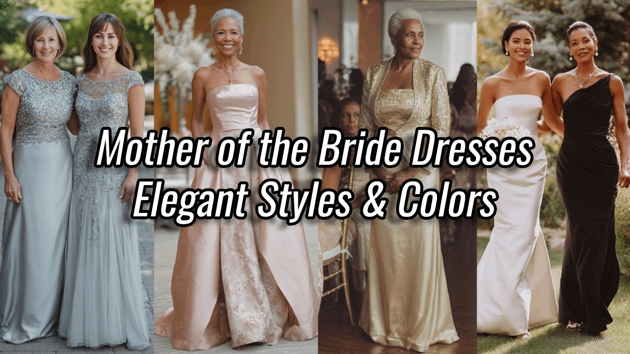 Элегантные платья для матери невесты — черные, золотые, серебряные и цвета розового золота.