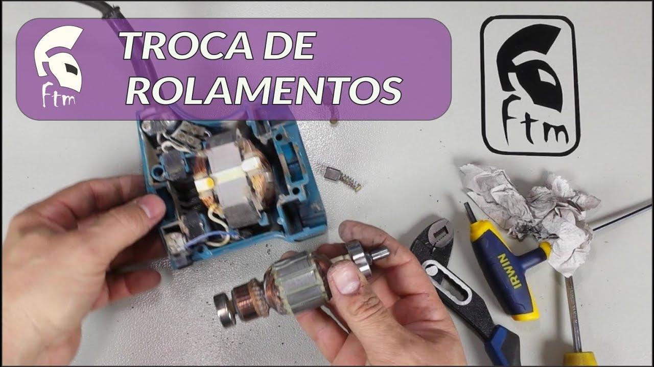 Troca de Rolamentos - Lixadeira Orbital