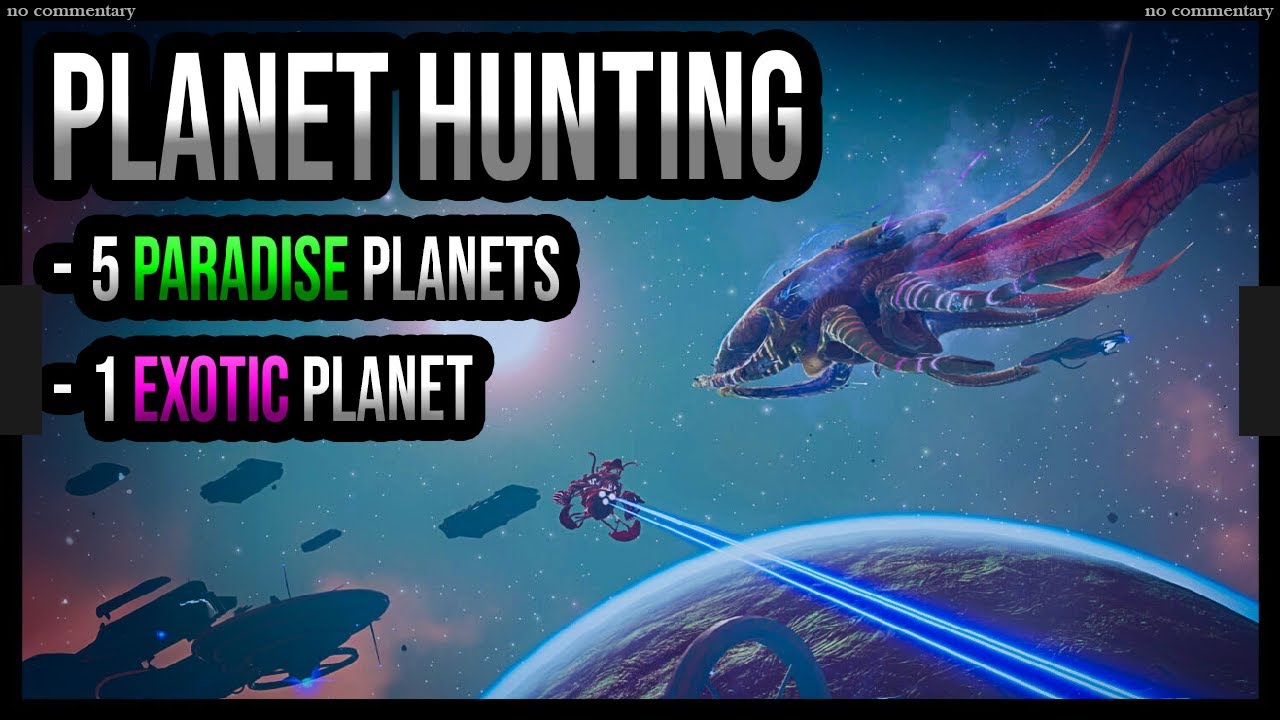 2 hours of No Man's Sky planet exploration | 5 Paradise planets | No Commentary