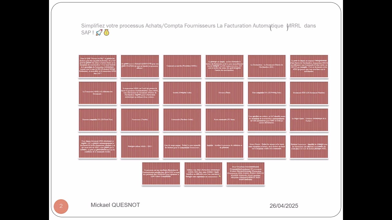 Simplifiez votre processus Achats Compta Fournisseurs La Facturation Automatique MRRL dans SAP ! 🚀�