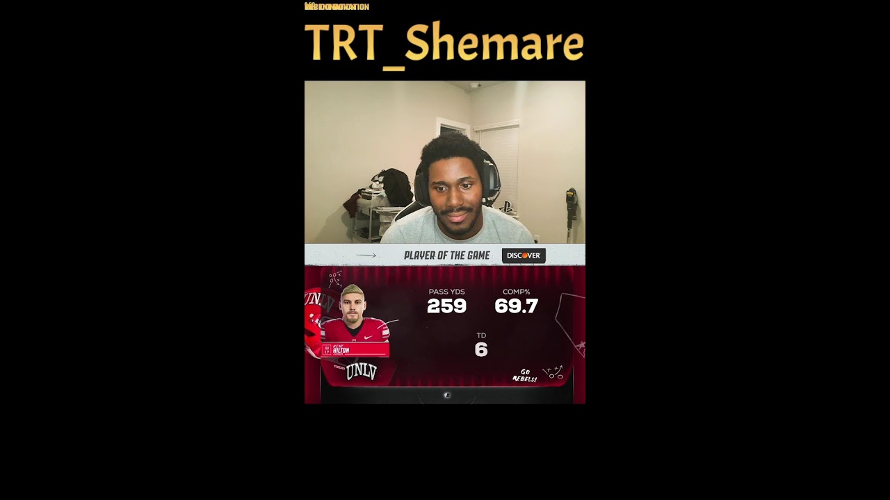 TRT Underdog League S4 | 1st Round of CFP | #8 Purdue vs #9 UNLV
