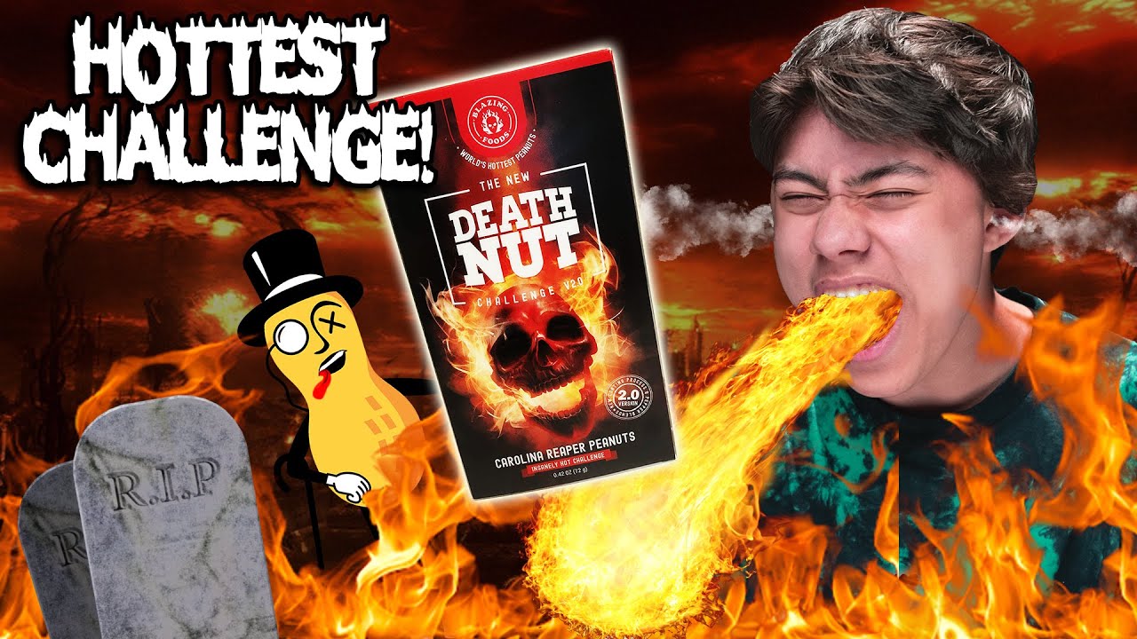 THE DEATH NUT CHALLENGE!!! Eating the World's Hottest Peanuts - HUGE MISTAKE!