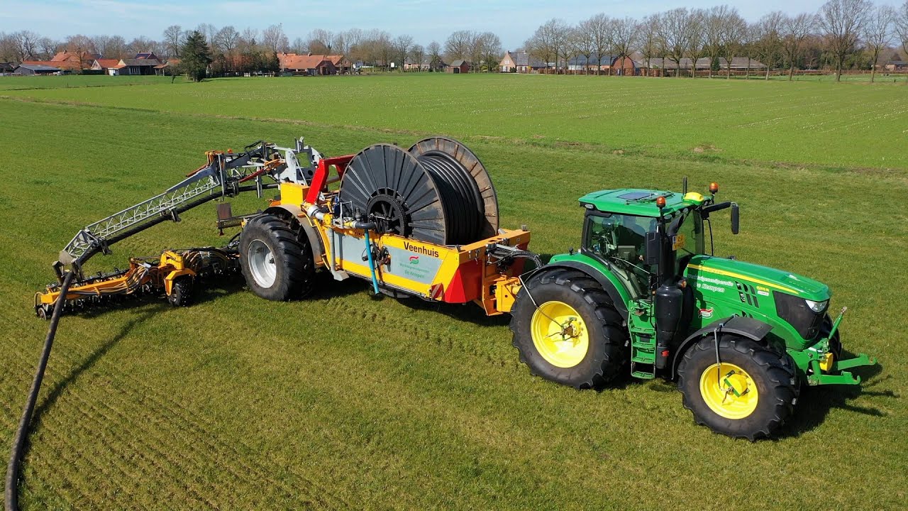 Rotomax Veenhuis | gülleverschlauchung | Injecting slurry | John Deere