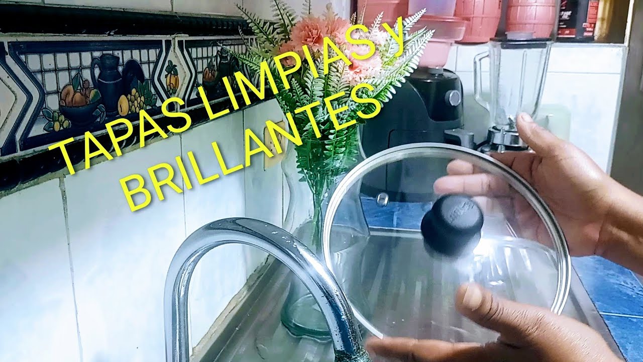 Cómo LIMPIAR y DESENGRASAR las TAPAS de VIDRIO # facil# cocina# ollas# tips# limpieza 