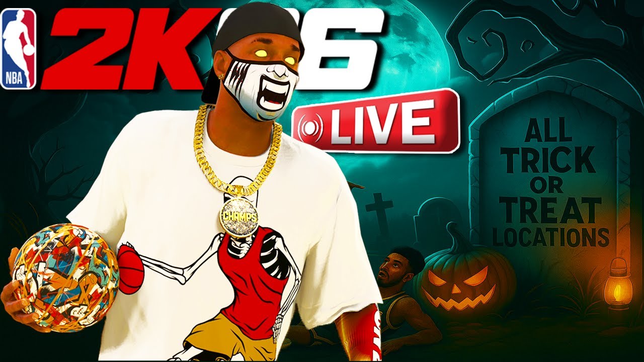 LIVE 🔴 | NBA 2K26: HALLOWEEN VC HUNT! 🎃 TRICK OR TREAT LOCATIONS + Life Time GRIND!