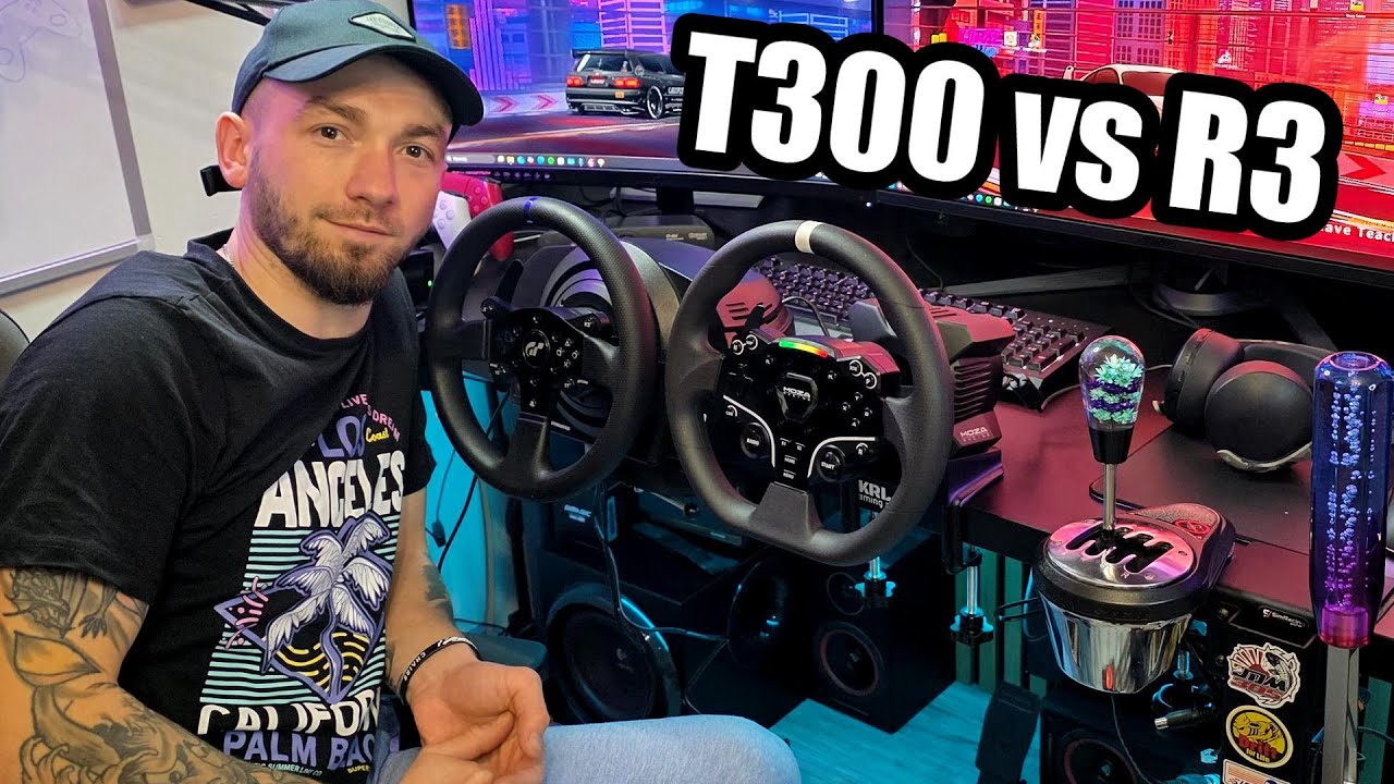 Porównanie Moza R3 vs Thrustmaster T300 RS