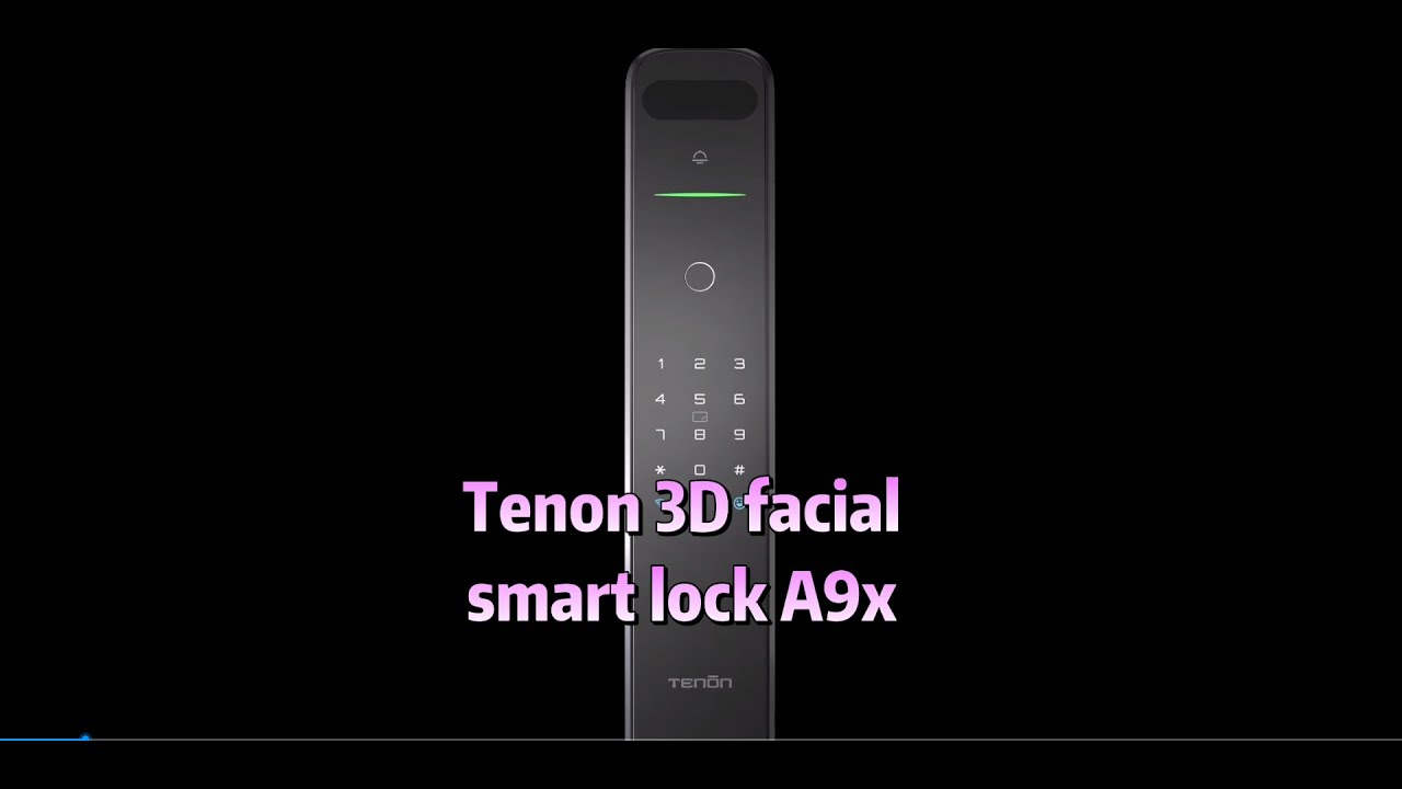 Tenon newest 3D Facial Recognition smart lock A9X. #tenonsmartlock #tenonA9Xsmartlock