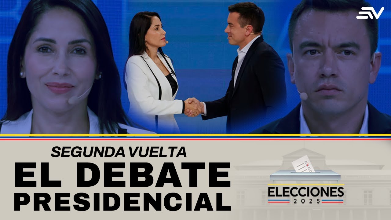 Debate Presidencial Completo: Segunda Vuelta 2025 | Elecciones Ecuador 2025 | Ecuavisa