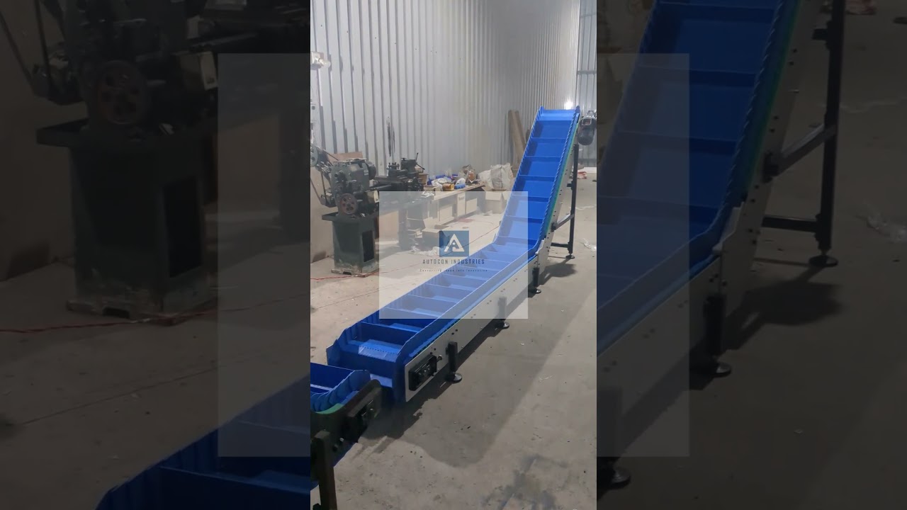 Incline modular belt conveyor #modularbelt #conveyor #foodgrade #madeinindia🇮🇳