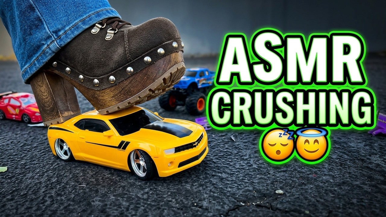 ASMR/ ￼Comedy cars crushing 😴😇