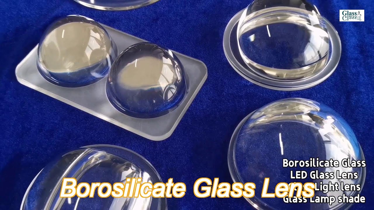 polishing borosilicate glass convex concave lens industrial light cob led glass lens