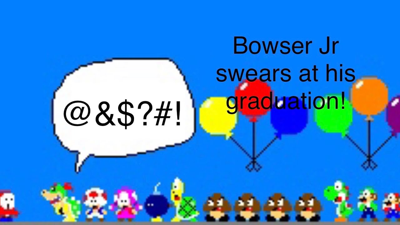 LEGO Super Mario S2 Ep11 Bowser Jr swears at his graduation