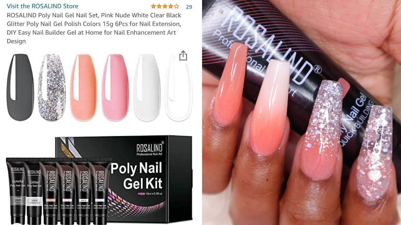 EASY BEGINNER FRIENDLY POLYGEL NAIL TUTORIAL | Rosalind Polygel Kit Review + Giveaway