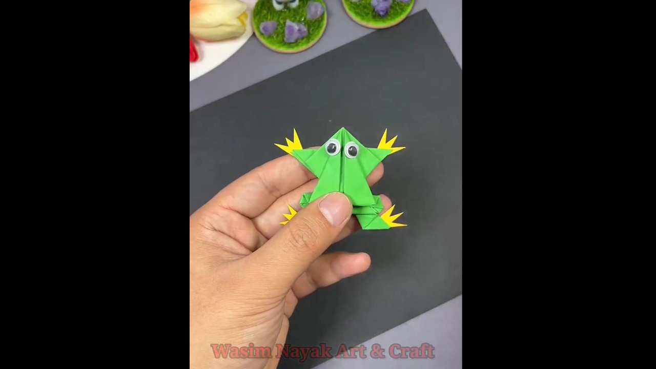 Easy  Crafting Frog ideas for kids -- Wasim Nayak Art & Craft #shorts #art #drawing #craft