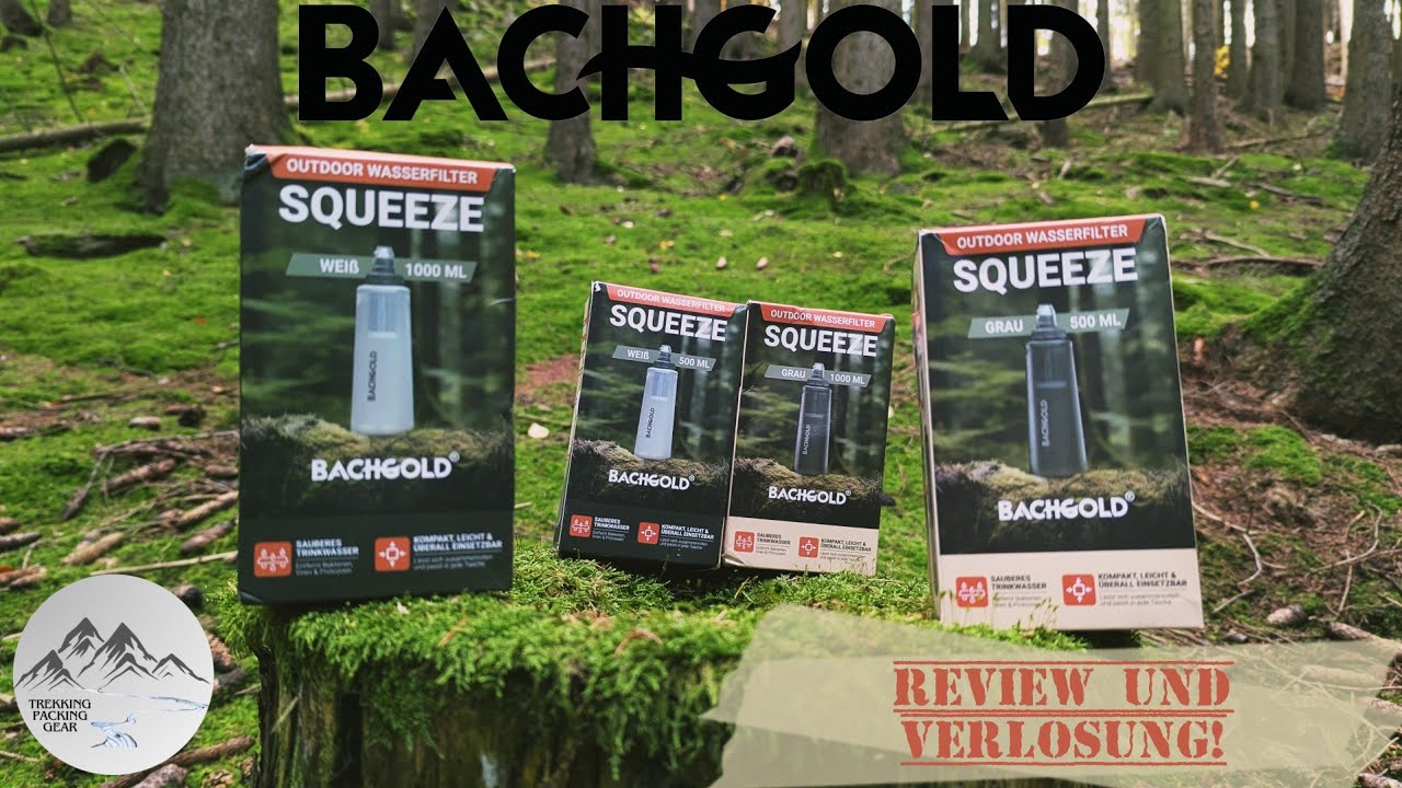 Bachgold Squeeze (500ml & 1000ml) Wasserfilter - besser als BeFree? + Verlosung