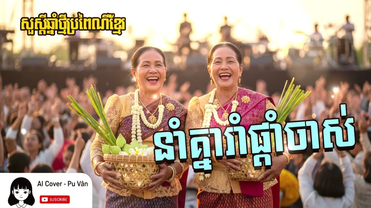 នាំគ្នារាំផ្តាំចាស់ បទចូលឆ្នាំខ្មែរ ច្រៀងដោយ AI