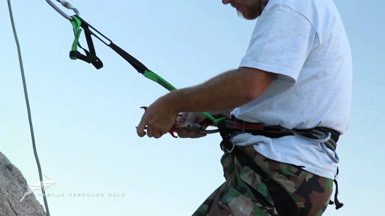 The Sterling Rope ATS Belay Device Used in Self Rescue Mode