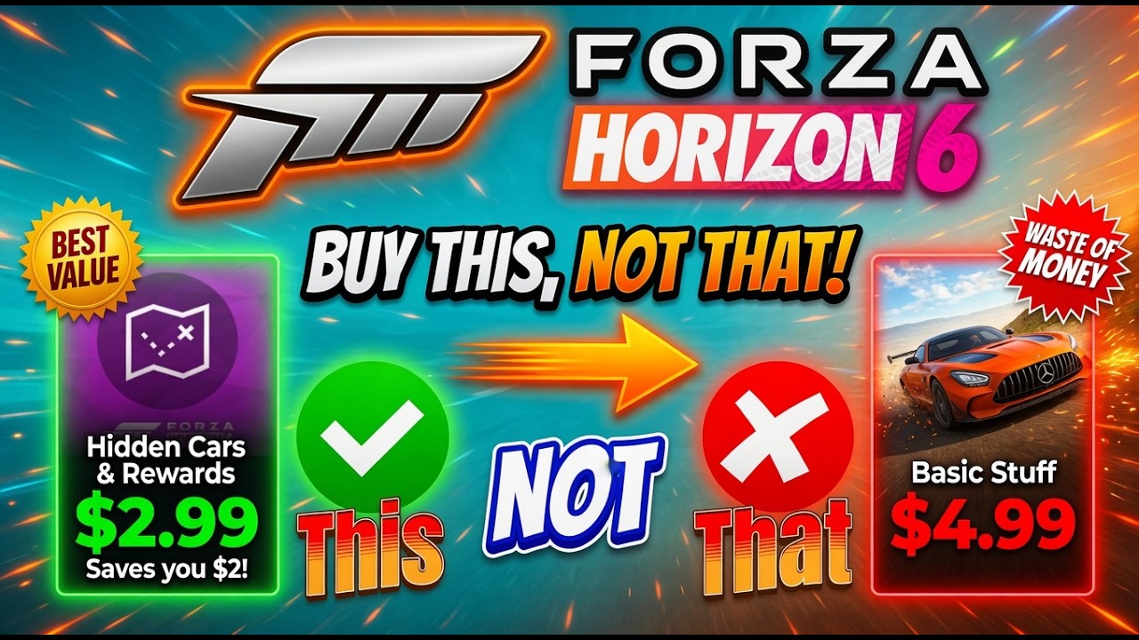 Покупайте ЭТО DLC, а НЕ ТО! Карта сокровищ Forza Horizon 6 против приветственного набора.