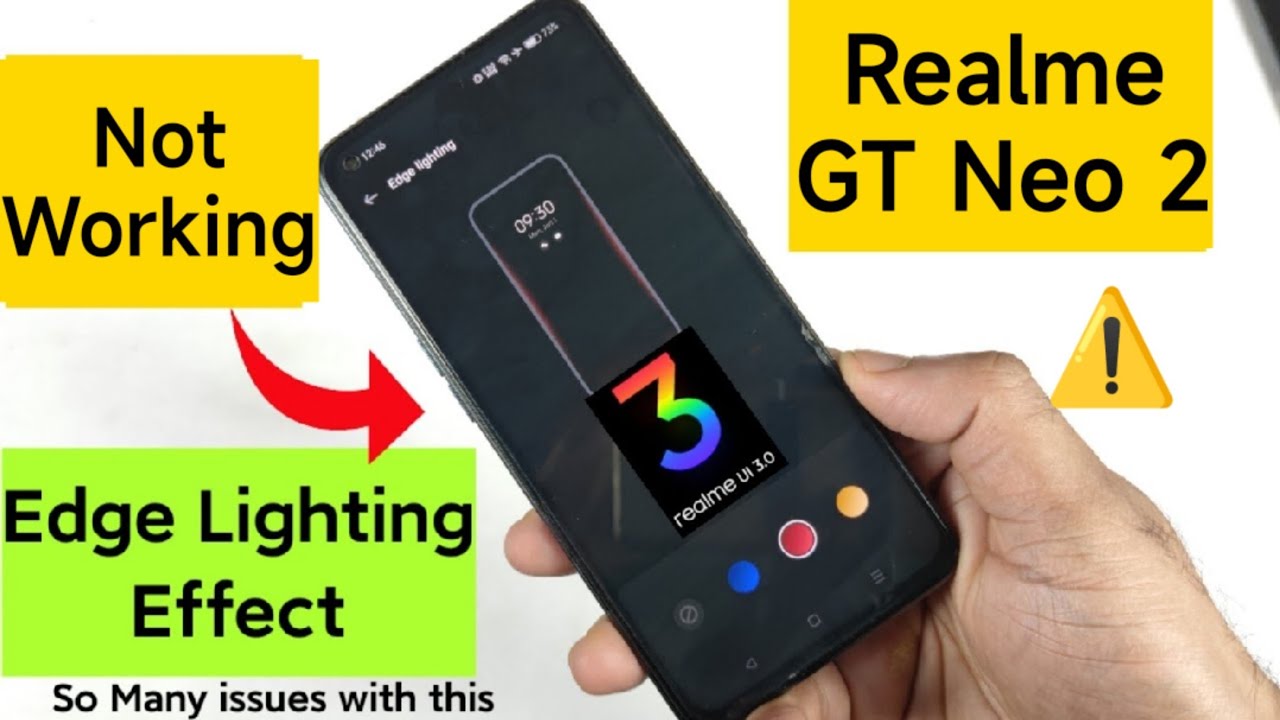 Realme GT Neo 2 Edge Lighting Not Working After Realme Ui 3.0 Update #realme #realmegtneo2 #realmeui