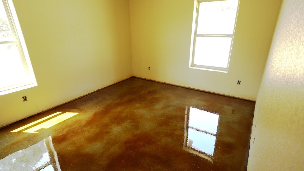 How to seal stained concrete - Texas Barndominiums Episode 32