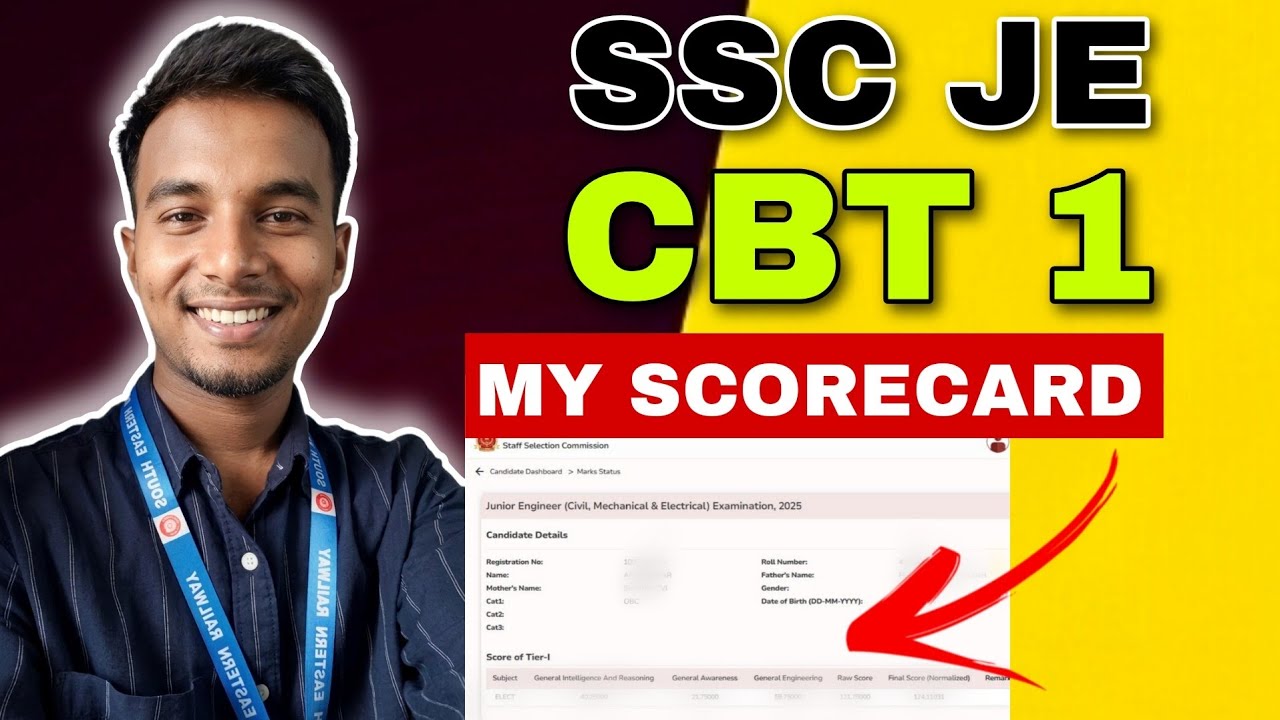SSC JE 2025 Marks Reveal 🔥 | Honest Review & Next Strategy