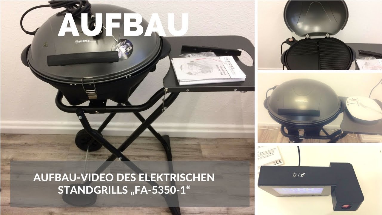 ► Aufbau-Video des elektrischen Standgrills „FA-5350-1“ von TZS First Austria auf Deutsch ☑