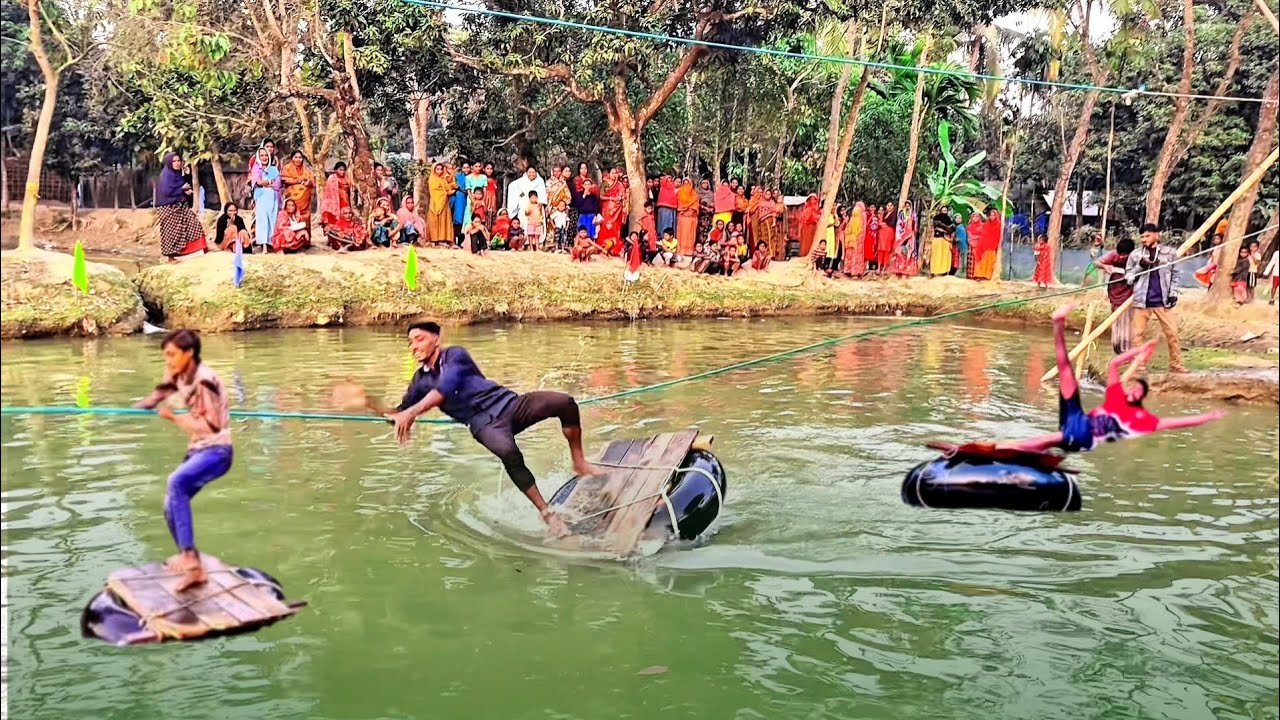 হাসি, ভয় আর পানিতে পড়ার মজা!