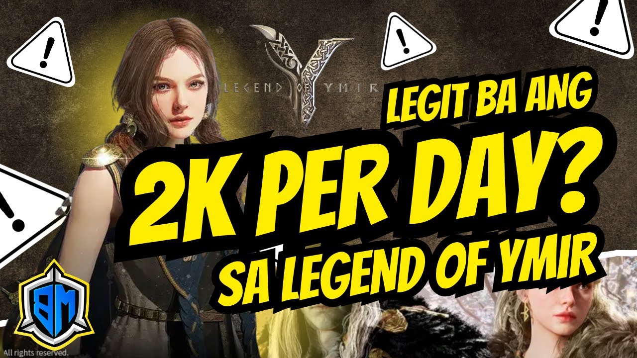 KUMITA NG UP TO 2K PER DAY SA LEGEND OF YMIR? TOTOO NGA BA ANG 2K PER DAY? TARA CHECK NATIN