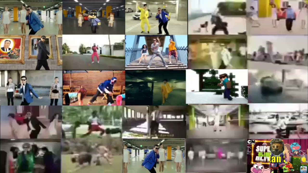 25 gangnam style with silly style